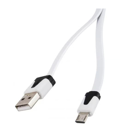 Дата-кабель Плоский Red Line USB - micro USB (lite), белый УТ000010319