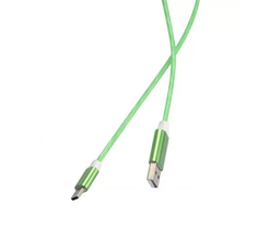 Дата-кабель Red Line LED USB - TYPE-C, зеленый УТ000022102