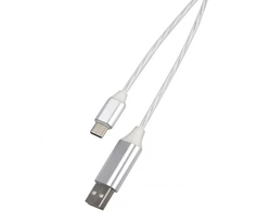 Дата-кабель Red Line LED USB - TYPE-C, белый УТ000022103