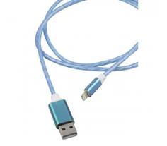 Дата-кабель Red Line LED USB – 8-pin, синий УТ000023150
