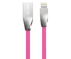 Дата-кабель Red Line SMART HIGH SPEED USB - 8 - pin для Apple, розовый УТ000010035