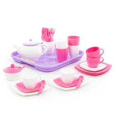 Набор детской посуды "Алиса" с подносом на 4 персоны Полесье