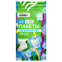 Формы для льда пакеты для льда MALIBRI Ice Cube 10шт 240 ячеек 30х19см