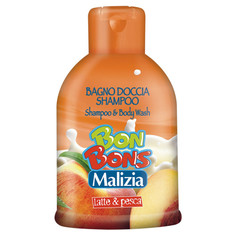 Шампуни детские шампунь MALIZIA BonBons Milk&Peach 2 в 1 500мл детский