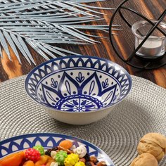 Пиала керамика, круглая, 15 см, Бухара, Daniks