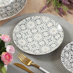 Тарелка десертная, керамика, 19 см, круглая, Медина, Daniks