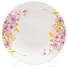 Тарелка обеденная, стеклокерамика, 24 см, круглая, Феерия, Daniks, LHP95/K1510/К1918/322150