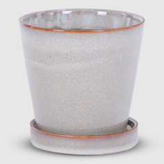 Горшок с поддоном daaf д13,5 13,5 см серый Edelman Garden