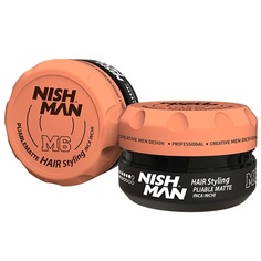 Матовый воск для укладки волос М6 100 МЛ Nishman