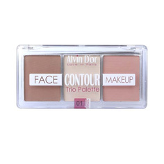 ALVIN D’OR Палетка для скульптурирования лица 3х1 Контуринг+хайлайтер+румяна