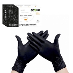 Перчатки нитриловые Black размер M 100 МЛ Ecolat