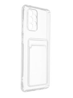 Чехол Svekla для Samsung Galaxy A72 с картхолдером Transparent SVCAR-SAMA72-WH
