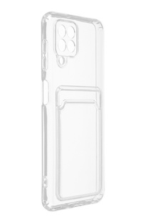 Чехол Svekla для Samsung Galaxy A22/M32/M22 с картхолдером Transparent SVCAR-SAMA22-WH
