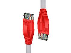 Сетевой кабель 4PH UTP 1.0m cat.5e 24AWG Grey-Red 4PH-R90027 4ПХ