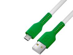 Аксессуар 4PH USB - MicroUSB 1.0m White-Green 4PH-R90067 4ПХ