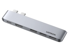 Хаб USB Ugreen CM251 USB-C Multifunction Adapter Space Grey 60559