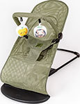 Шезлонг детский Amarobaby Baby time, зеленый, B21-25BT/13