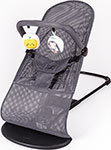 Шезлонг детский Amarobaby Baby time, серый (AB21-25BT/11)