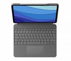 Клавиатура Logitech Combo 920-010187 чехол для iPad Pro, 12&quot;, grey