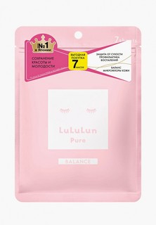 Маска для лица LuLuLun "Увлажнение и Баланс кожи" Face Mask Pure Balance Pink 7