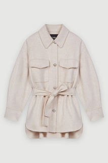 Кремовое полупальто Gavinome Maje