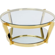 Столик кофейный monocle (kare) золотой 90x38x90 см.