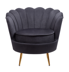 Кресло pearl black (mak-interior) черный 85x75x75 см.