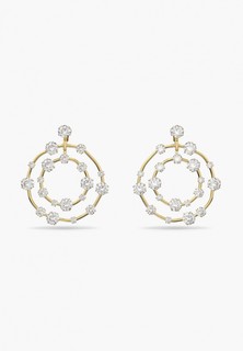 Клипсы Swarovski® Constella, покрыто золотом