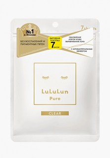 Маска для лица LuLuLun "Увлажнение и Чистая кожа" Face Mask Pure Clear White 7