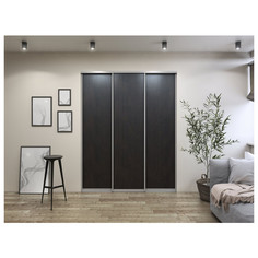 Шкафы-купе дверь-купе ELEGANT 2452х783мм венге ЛДСП/алюминий Е1