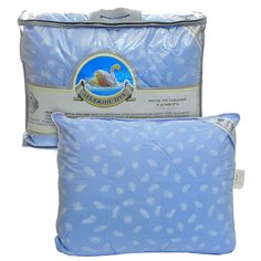 Подушка 38 х 38 см, Лебяжий искусственный пух, чехол 100% хлопок, кант, IVVA, ПЛТ-44