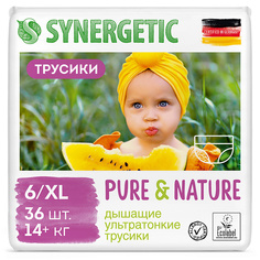 Детские подгузники-трусики Pure&Nature 6 / XL (14+ кг) 36 МЛ Synergetic