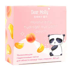 Гидрогелевые патчи для области вокруг глаз "персик" Dear Molly