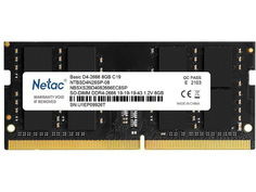 Модуль памяти Netac DDR4 SO-DIMM PC21300 2666Mhz CL19 - 8Gb NTBSD4N26SP-08