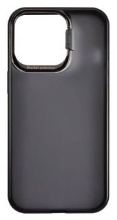 Чехол Usams US-BH782 УТ000028088 пластиковый с подставкой для iPhone 13 Pro, с силиконовым краем, черный (IP13PYYDS01)