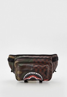 Сумка поясная Sprayground CHECKERED CAMO SPLIT DOUBLESIDE CROSSBODY