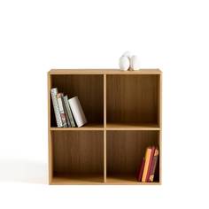Книжный шкаф модульный juxta (laredoute) бежевый 70x33x70 см.