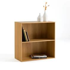 Книжный шкаф модульный juxta (laredoute) коричневый 70x33x70 см.