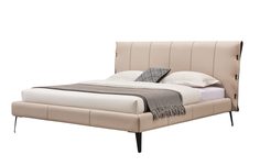 Кровать 180*200 beige (esf) бежевый 227x116x227 см.