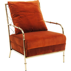 Кресло regina (kare) оранжевый 66x84.0x74 см.