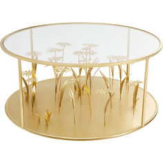 Столик кофейный meadow (kare) золотой 80x36x80 см.