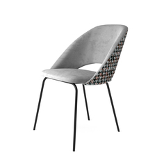 Стул мягкий mark (kare) серый 53x83x47 см.