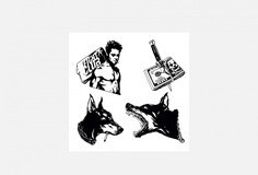 Переводная тату 10*10см Tatts