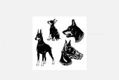 Переводная тату 10*10см Tatts