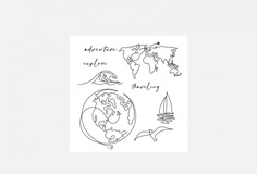 Переводная тату 10*10см Tatts
