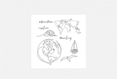 Переводная тату 10*10см Tatts