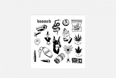Переводная тату 10*10см Tatts