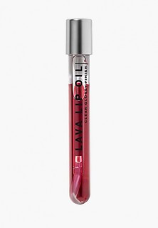 Масло для губ Influence Beauty двухфазное LAVA LIP OIL увлажняющее, уход и глянцевый финиш, тон 01 прозрачный темно-красный, 6 мл
