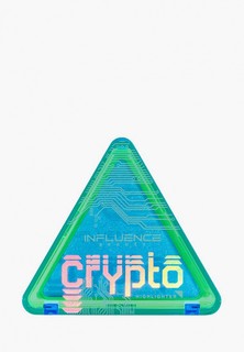 Хайлайтер Influence Beauty CRYPTO, с алмазными частицами, максимально сияющий и влажный финиш, прозрачный, с сияющими розовыми вкраплениями, 6,5 г