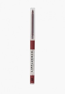 Карандаш для губ Influence Beauty LIPFLUENCE автоматический, гелевый, стойкий, тон 07 нюд темно-розово-коричневый, 0.28 г